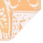 VIDAXL Tapis d'exterieur Orange et blanc 190x290 cm PP