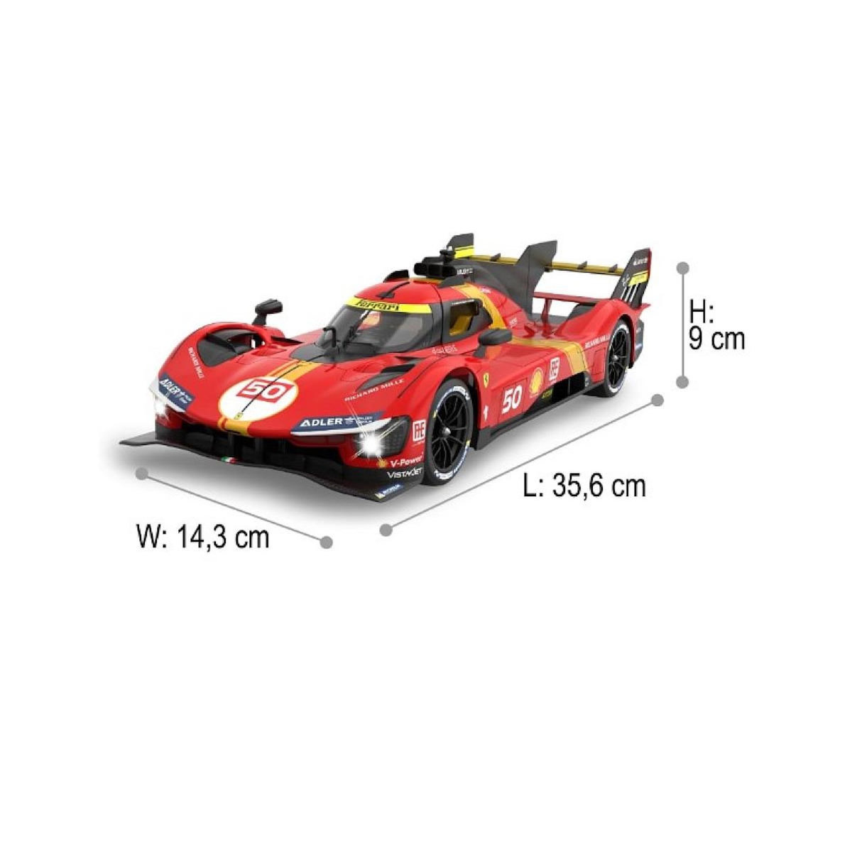 Jamara Voiture télécommandée Ferrari 499P 1:14 rouge 2,4GHz