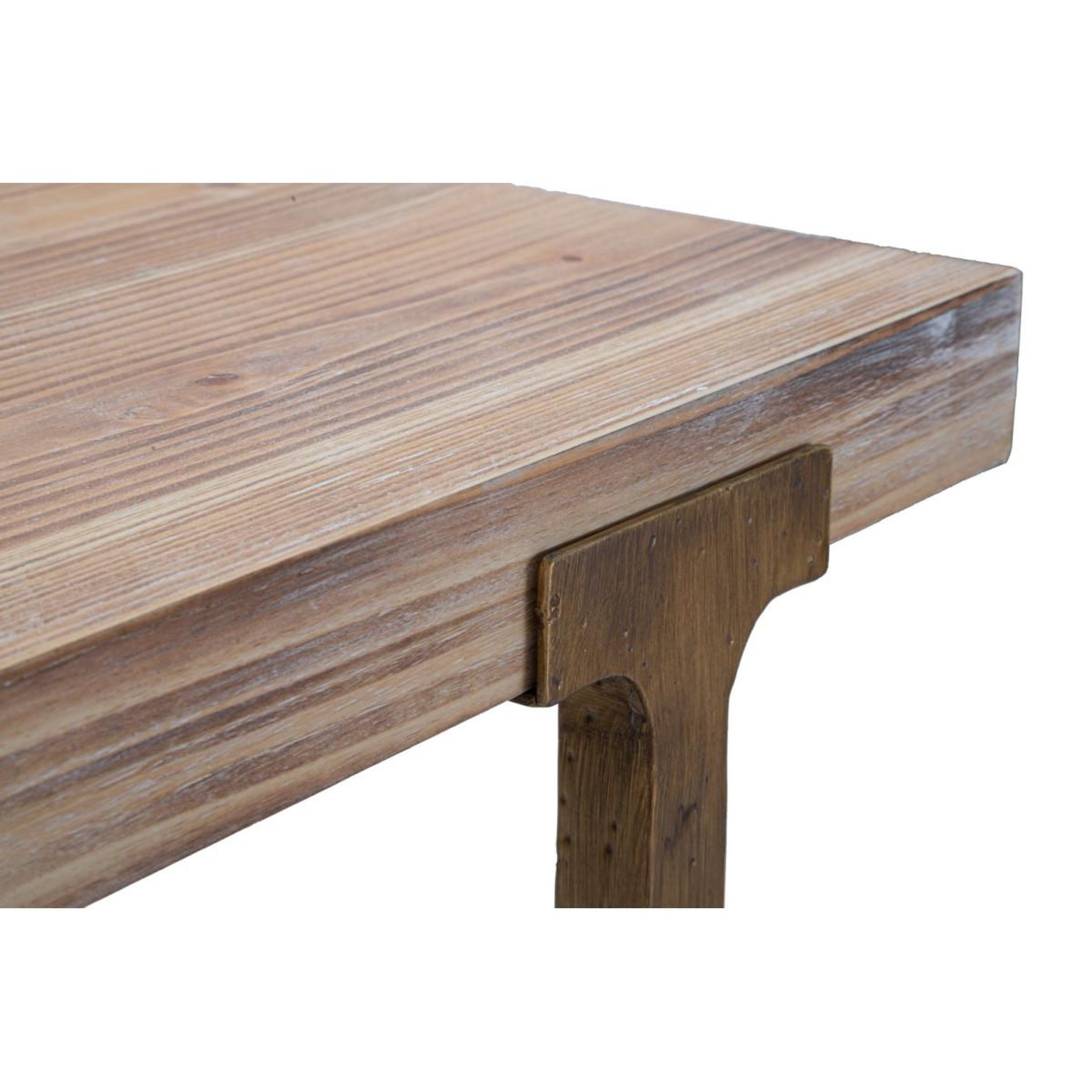 Voir la diapositive 5 : Paris Prix Table à manger carrée effet bois  ankara  80cm naturel