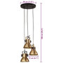 Voir la diapositive 6 : VIDAXL Lampe suspendue 25 W laiton antique 30x30x100 cm E27