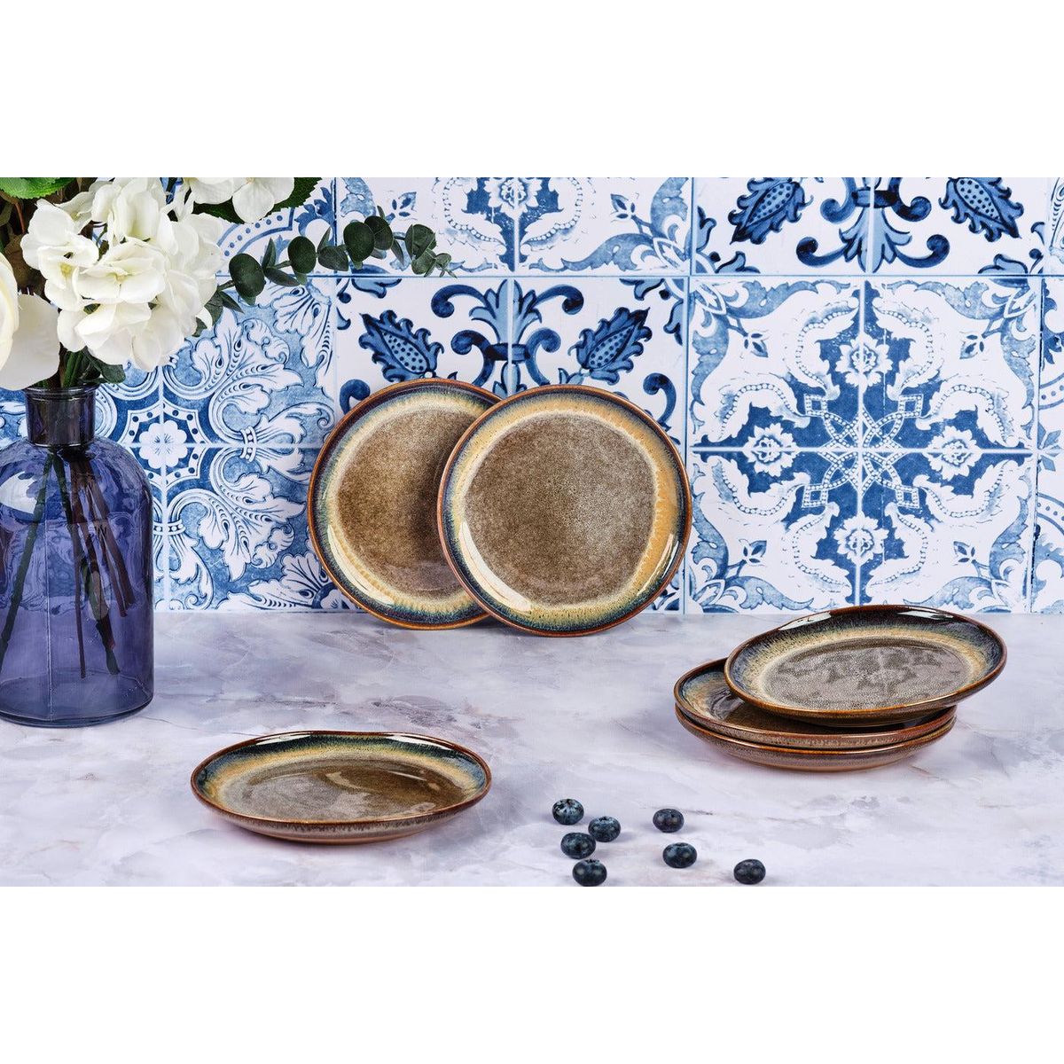 BJORN Assiette GENESIS Ø16,5cm - 6 pièces - Basalte