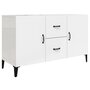 Voir la diapositive 2 : VIDAXL Buffet blanc brillant 100x36x60 cm bois d'ingenierie