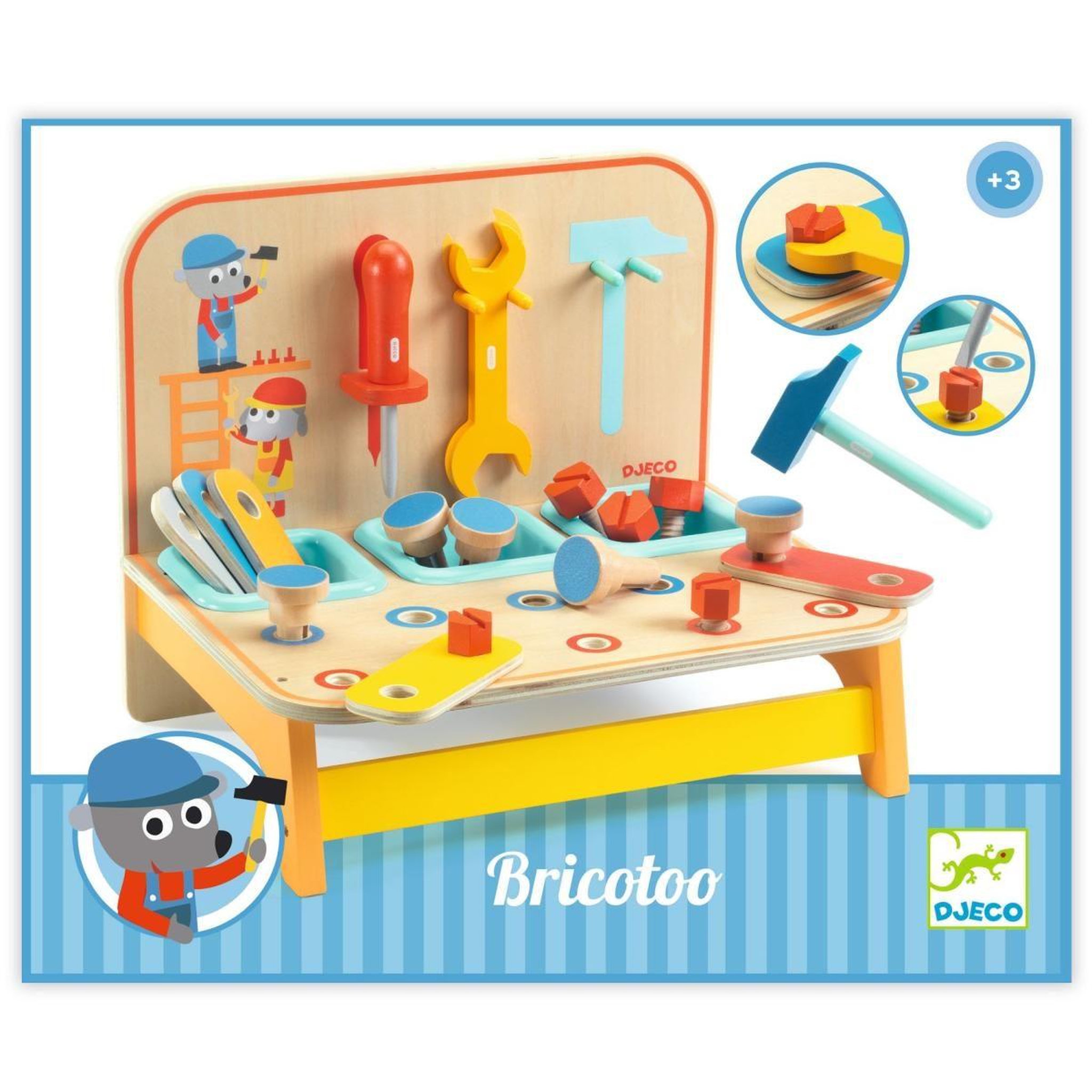 Djeco Bricotoo - Petit etabli en bois