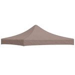 VIDAXL Toit de tente de reception 3x3 m Taupe 270 g/m^2