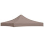 Voir la diapositive 1 : VIDAXL Toit de tente de reception 3x3 m Taupe 270 g/m^2