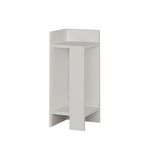 TOILINUX Table de chevet Elos gauche. Coloris disponibles : Beige, Marron, Blanc