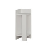 TOILINUX Table de chevet Elos gauche. Coloris disponibles : Beige, Blanc, Marron