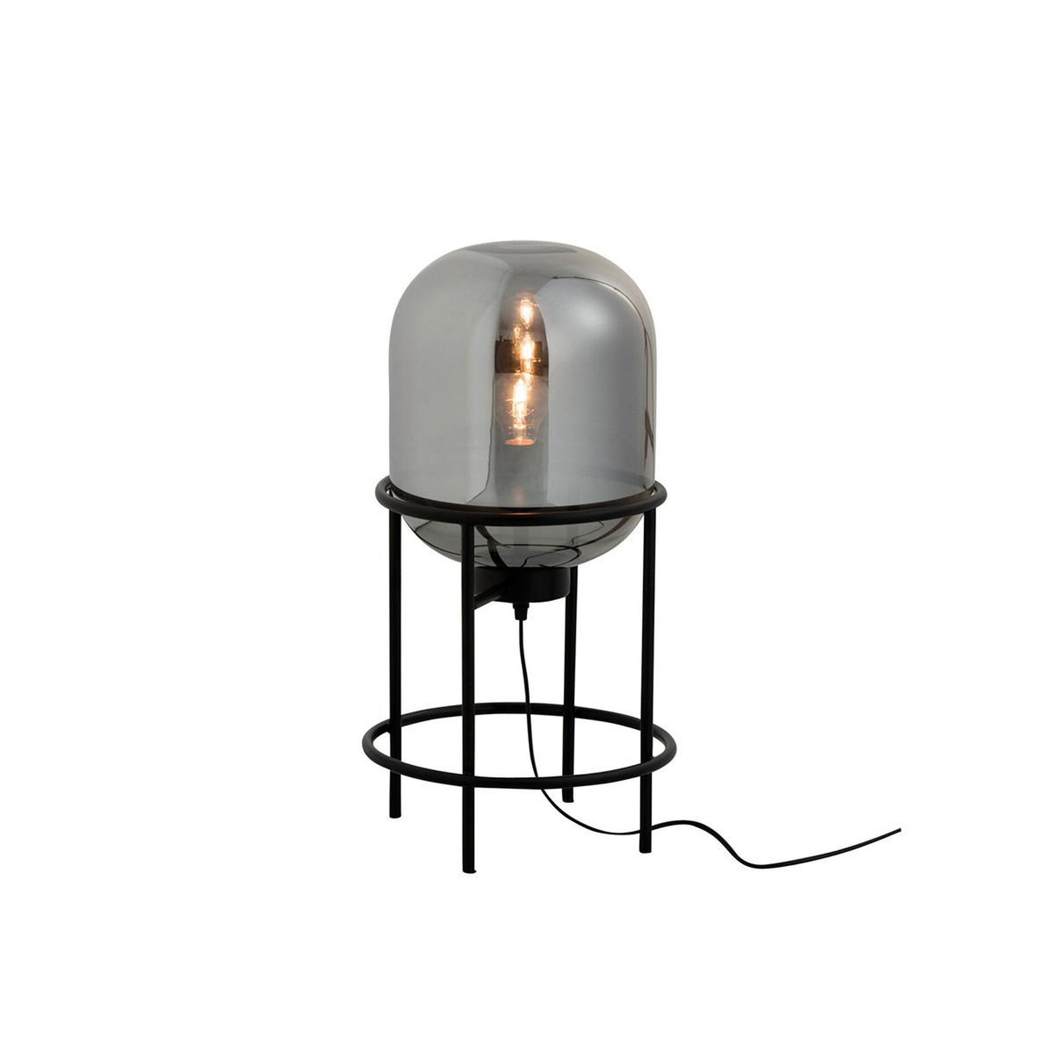 Voir la diapositive 2 : J-LINE Lampe à Poser sur Pied  Sasha  50cm Argent