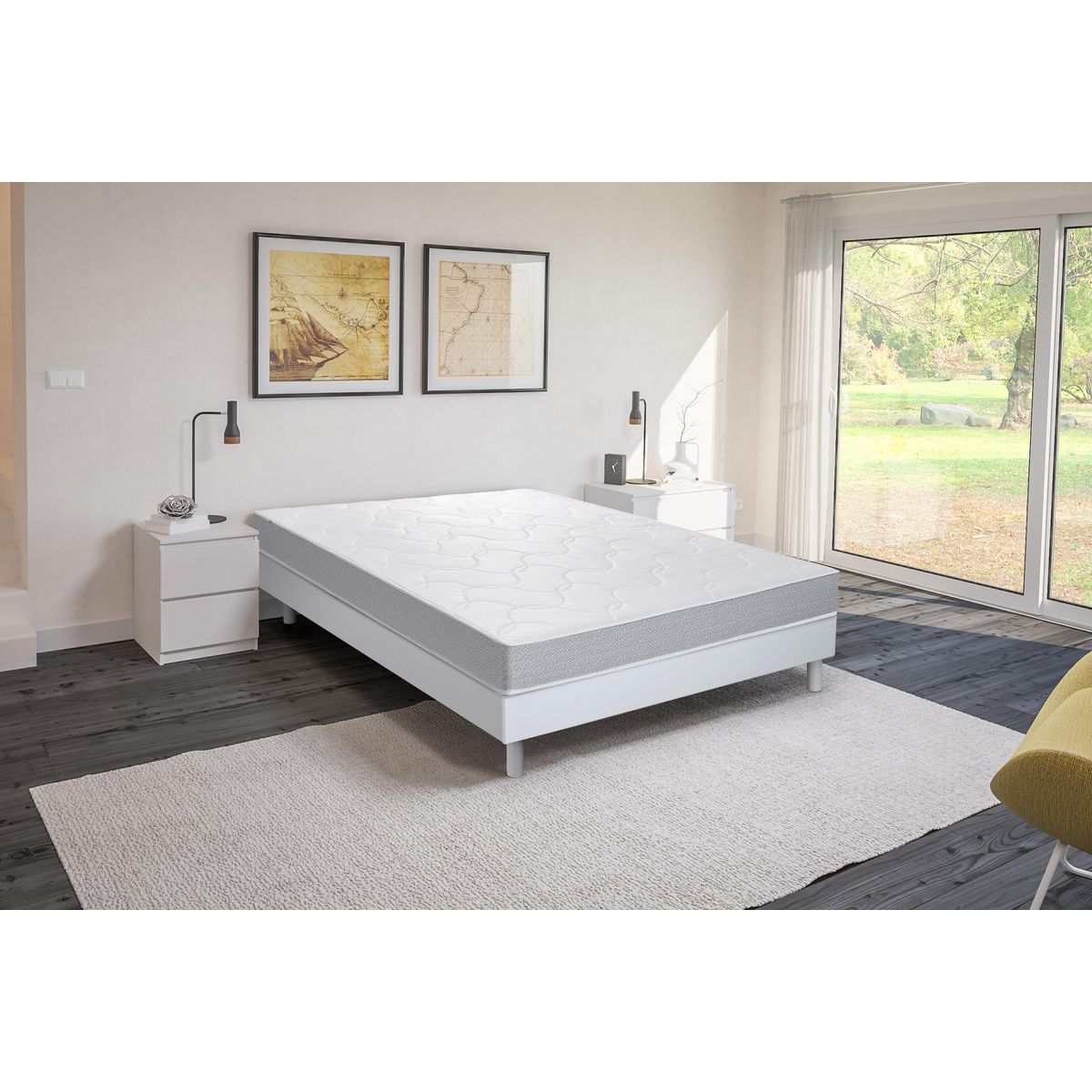AUCHAN Matelas mousse 140x190 cm MIAMI