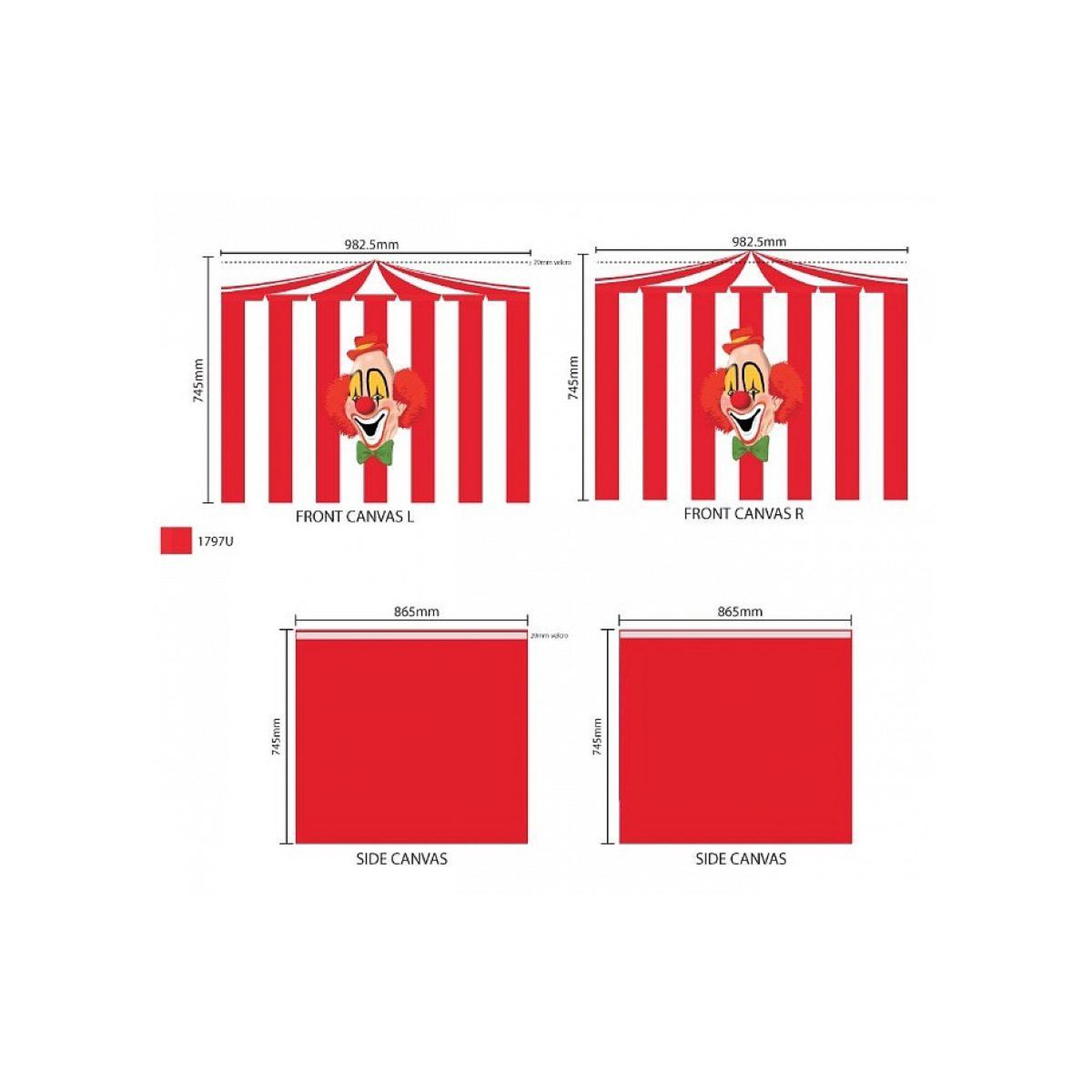 Voir la diapositive 2 : Paris Prix Tente textile pour lit  pino cirque  rouge