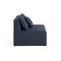 Voir la diapositive 3 : LISA DESIGN Amalfi - module d'assise sans accoudoirs - 1 place - en tissu