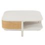 Voir la diapositive 3 : Paris Prix Table Basse en Rotin  Molly  85cm Blanc & Beige