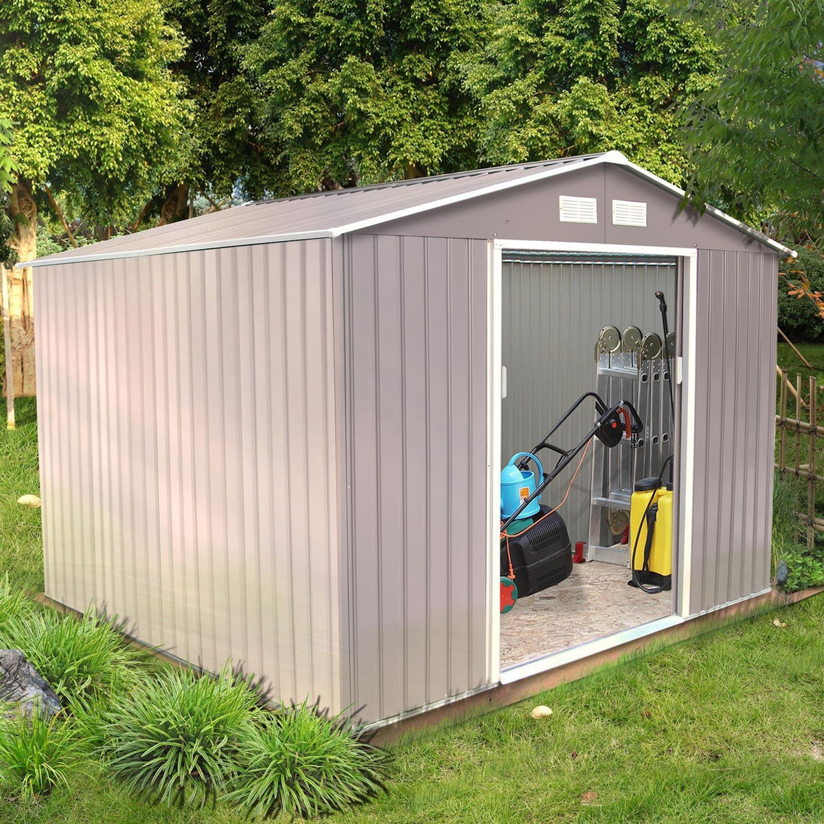 CONCEPT USINE Abri de jardin 7,06 m² en acier  gris SANCY