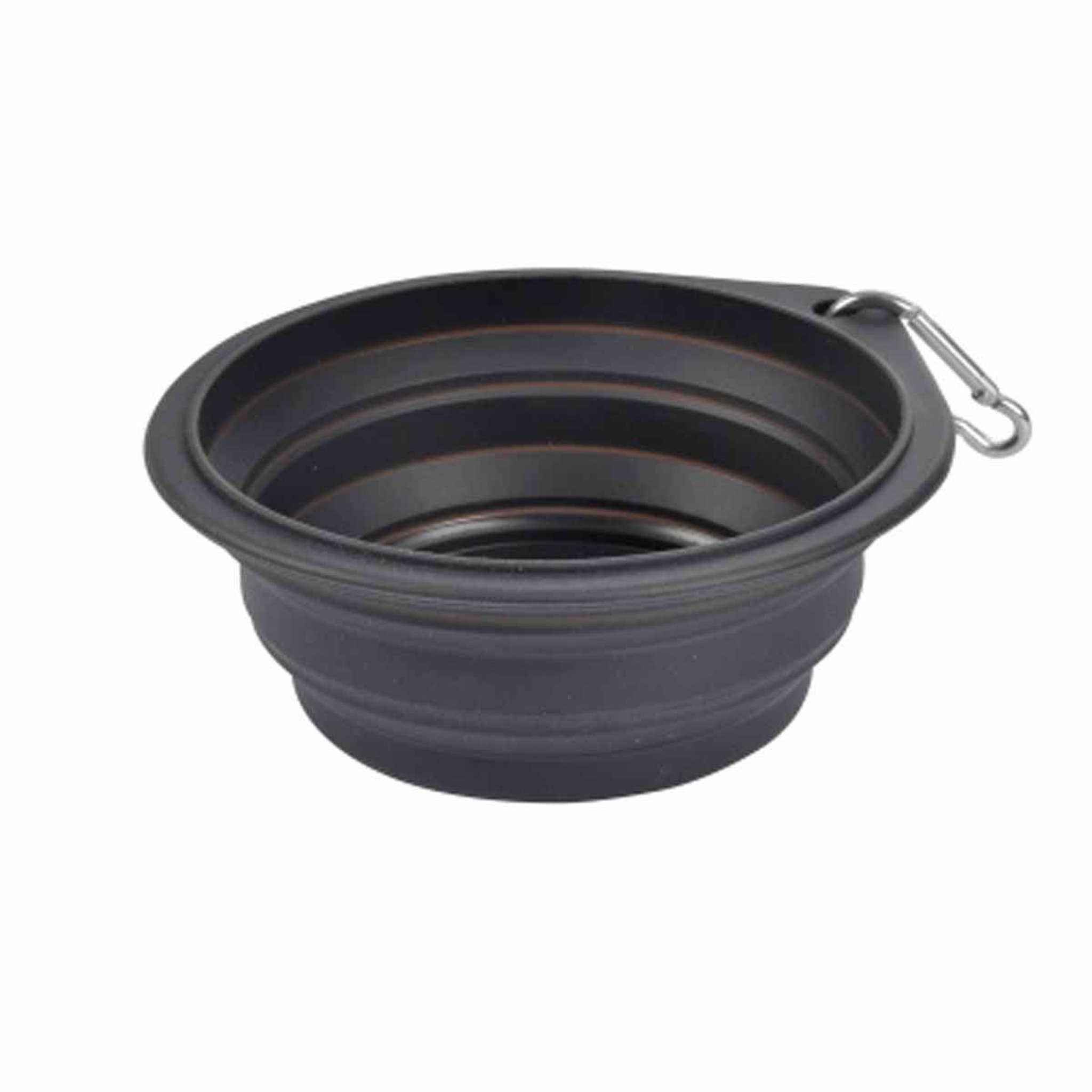 HOMEA Gamelle rétractable pour chien  voyage  15cm anthracite