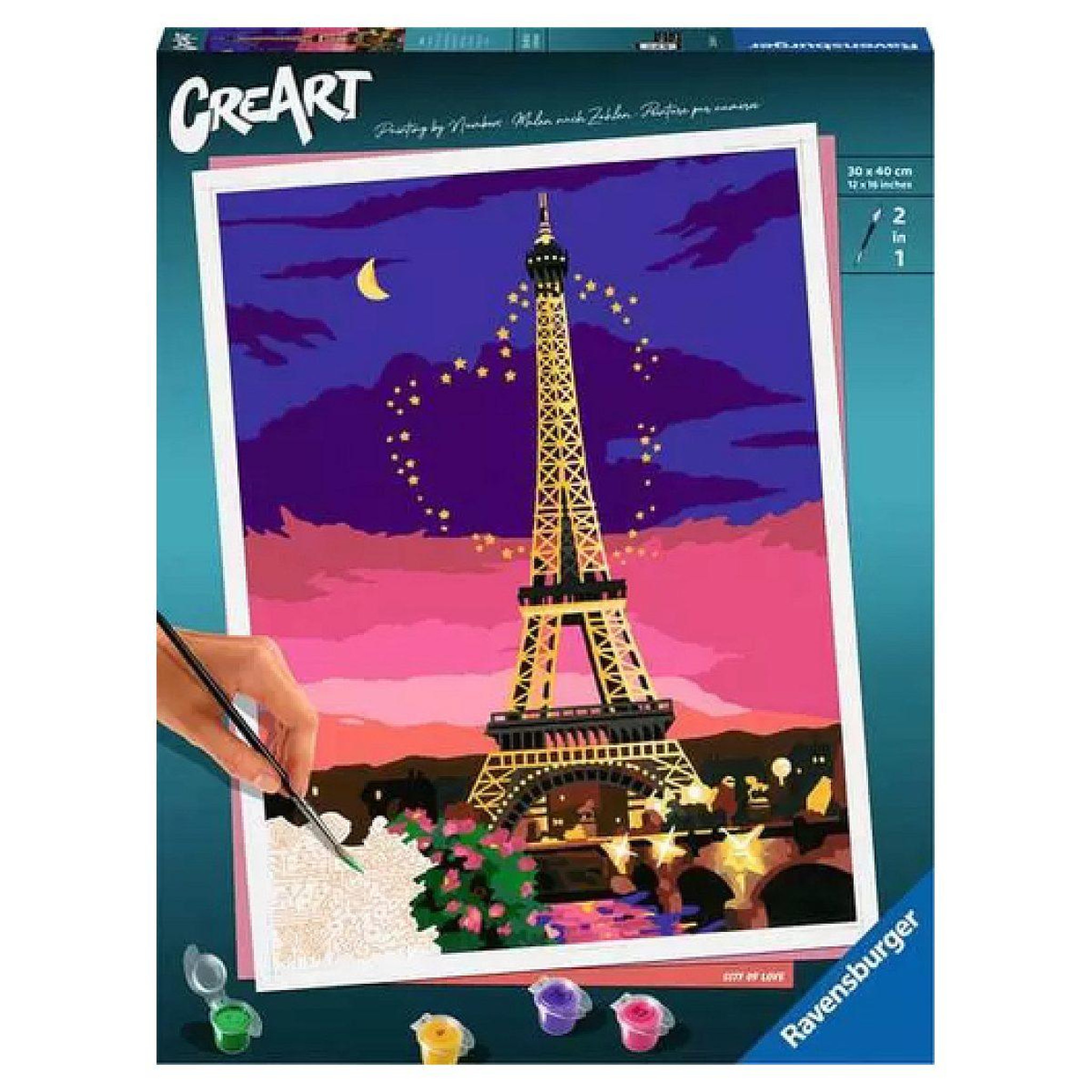 RAVENSBURGER Creart 30x40cm paris city of love - peinture numeros