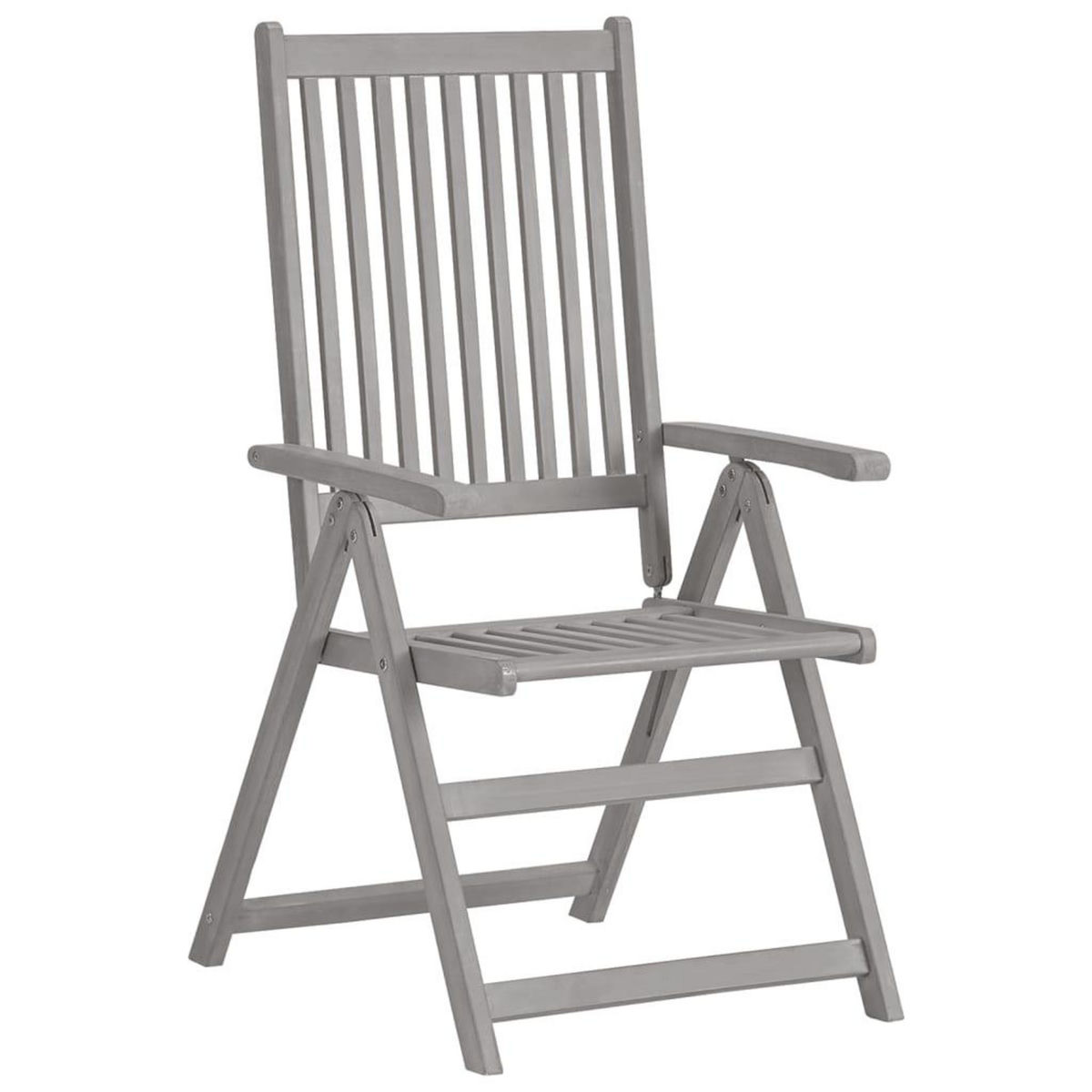 VIDAXL Chaises inclinables de jardin lot de 3 et coussins Bois acacia