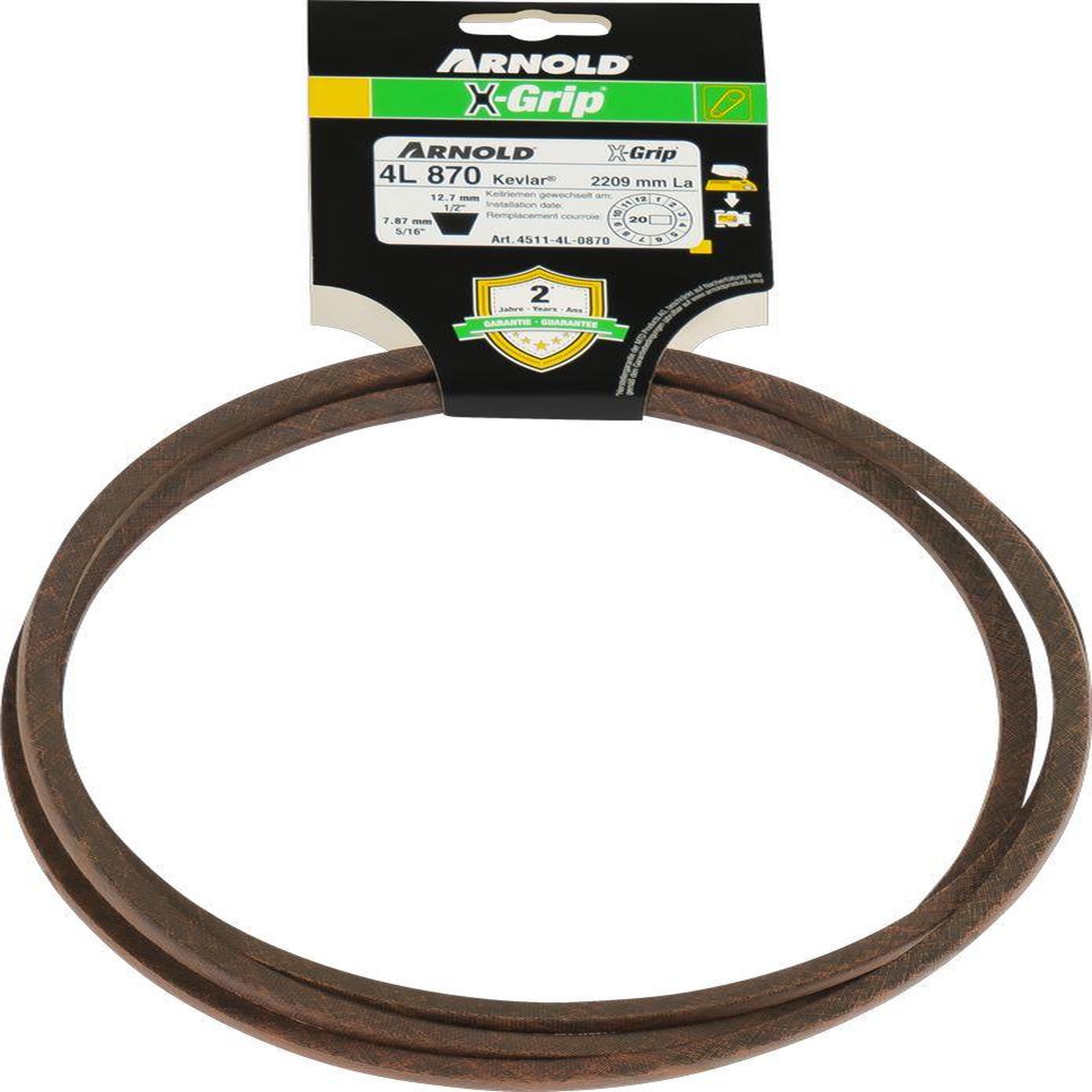 ARNOLD Courroie trapézoïdale x-grip v de type 4l870