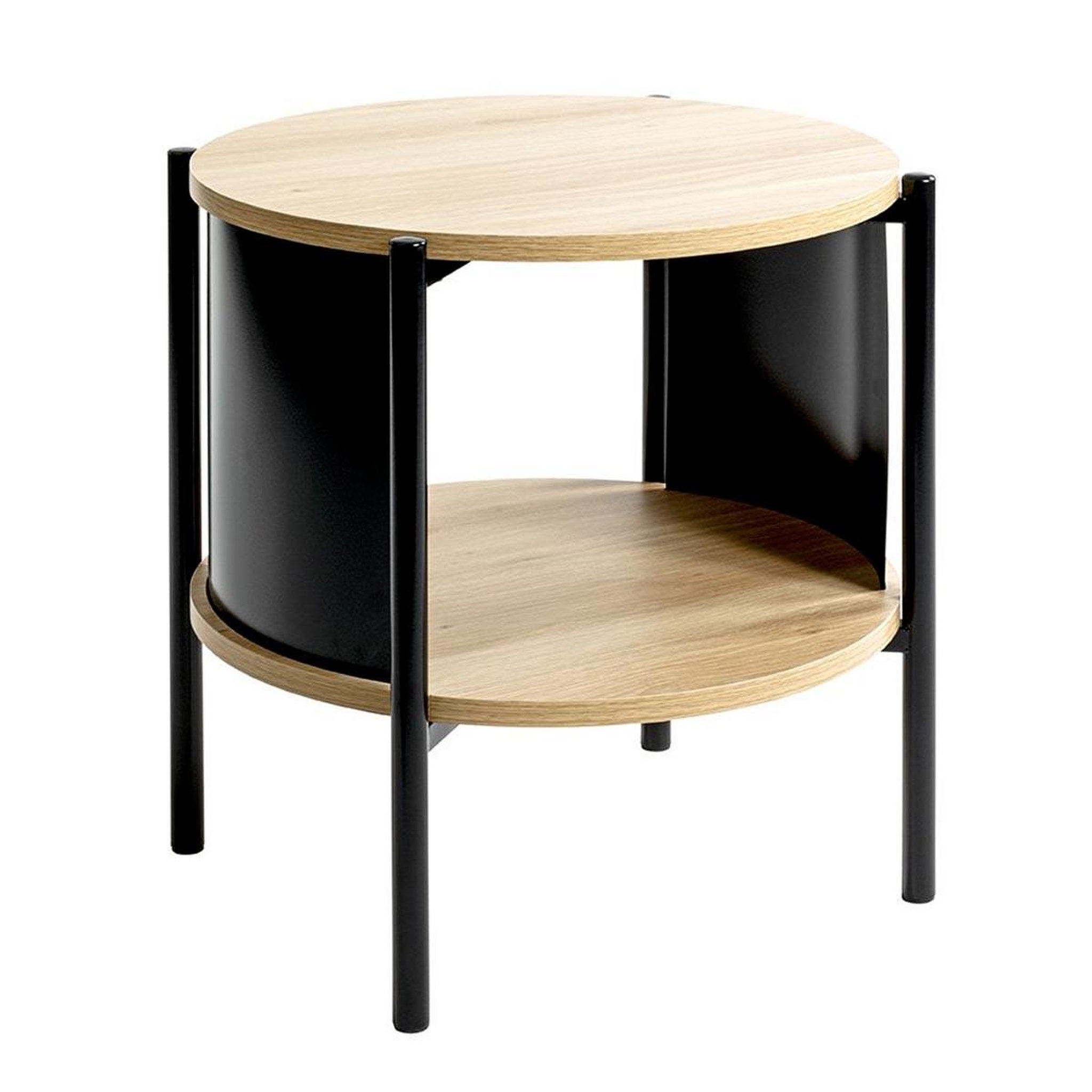 Paris Prix Table d'appoint design  morphee  51cm naturel & noir