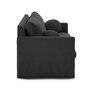 Voir la diapositive 6 : LISA DESIGN Serena - canapé droit déhoussable 3 places en velours texturé