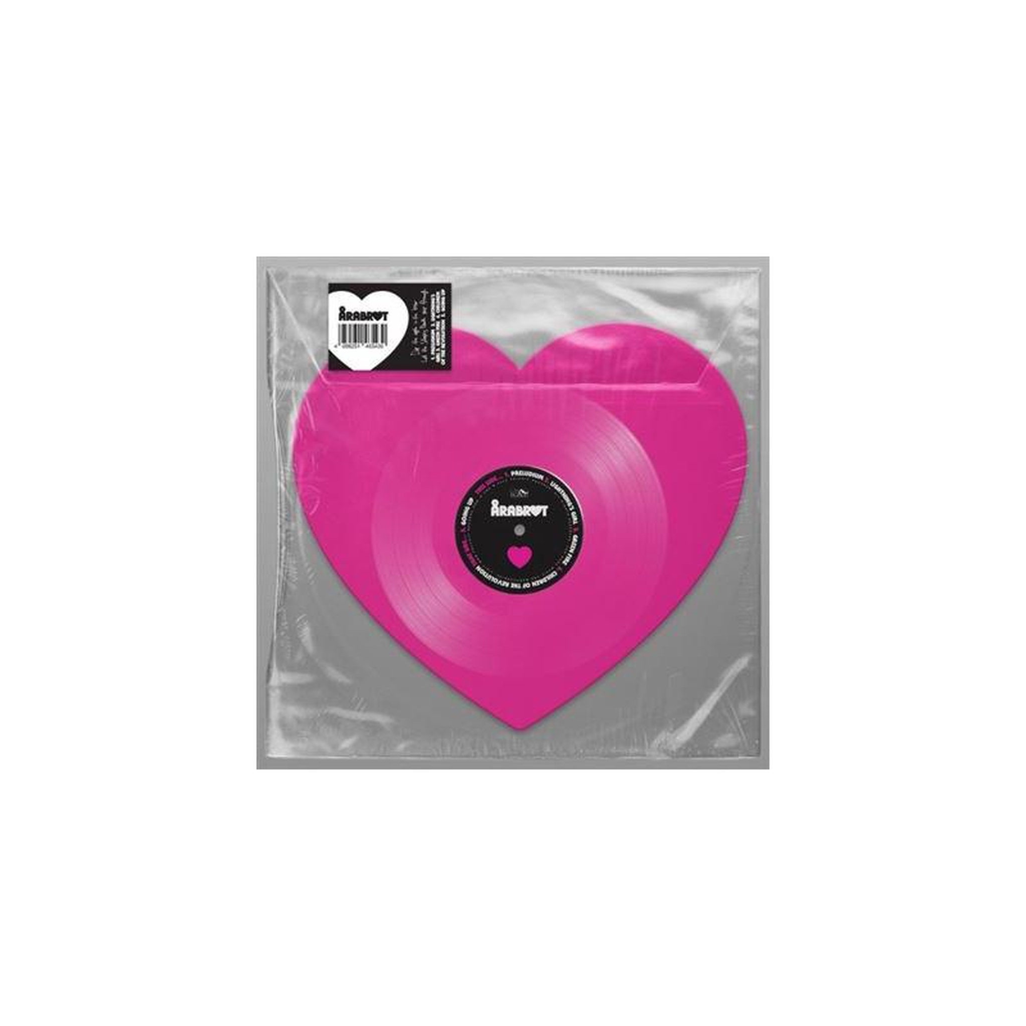 Årabrot heart ep en vinyle rose vif en forme de cœur 33 t 30 cm (1 disque)