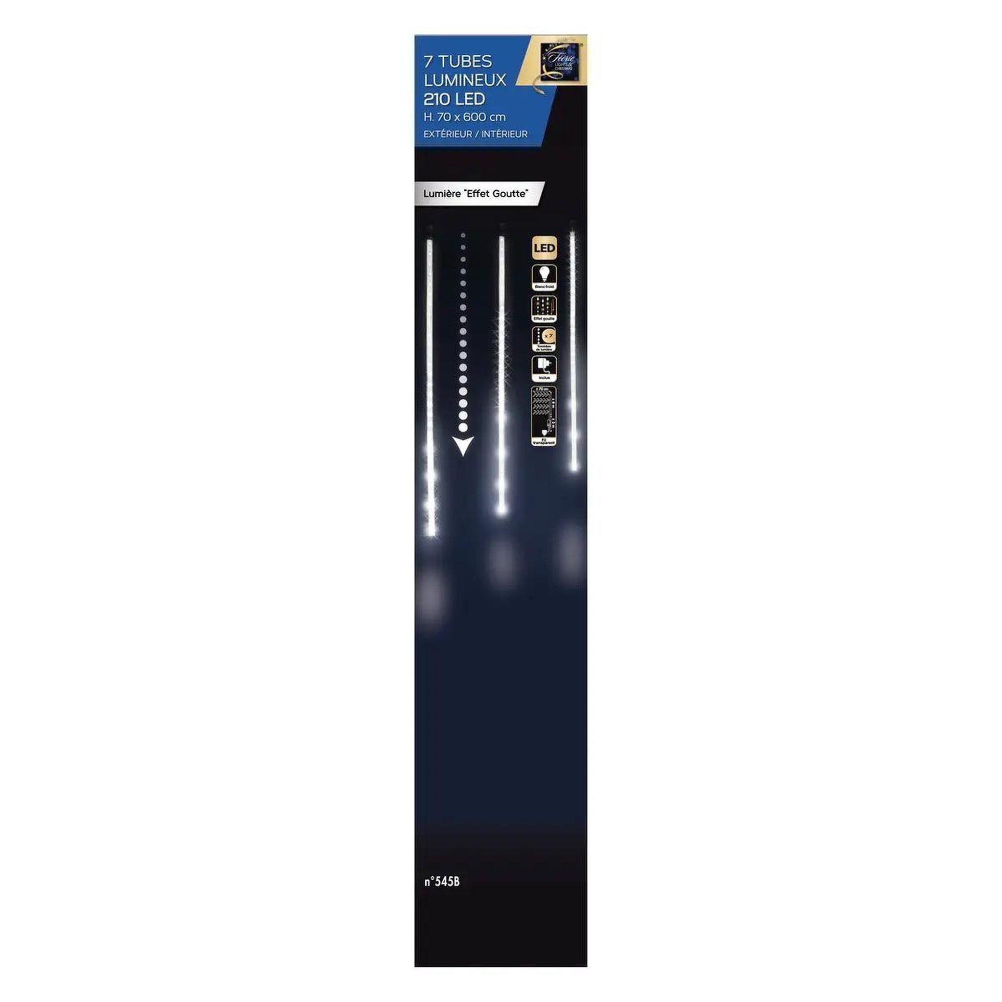 Voir la diapositive 2 : FEERIC LIGHT & CHRISTMAS Tubes lumineux extérieur  jeff  6m blanc froid