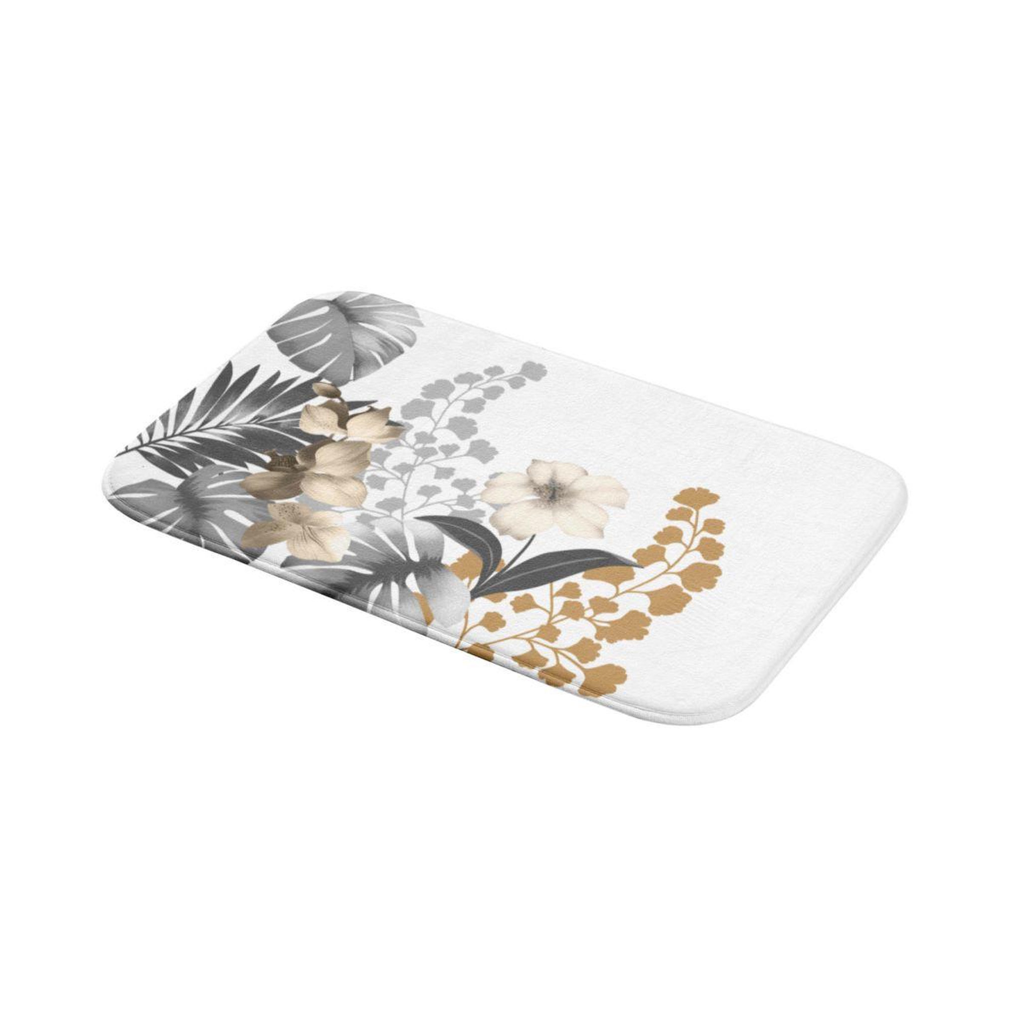 Voir la diapositive 2 : Douceur d'Intérieur Tapis de bain  kelly  45x75cm blanc