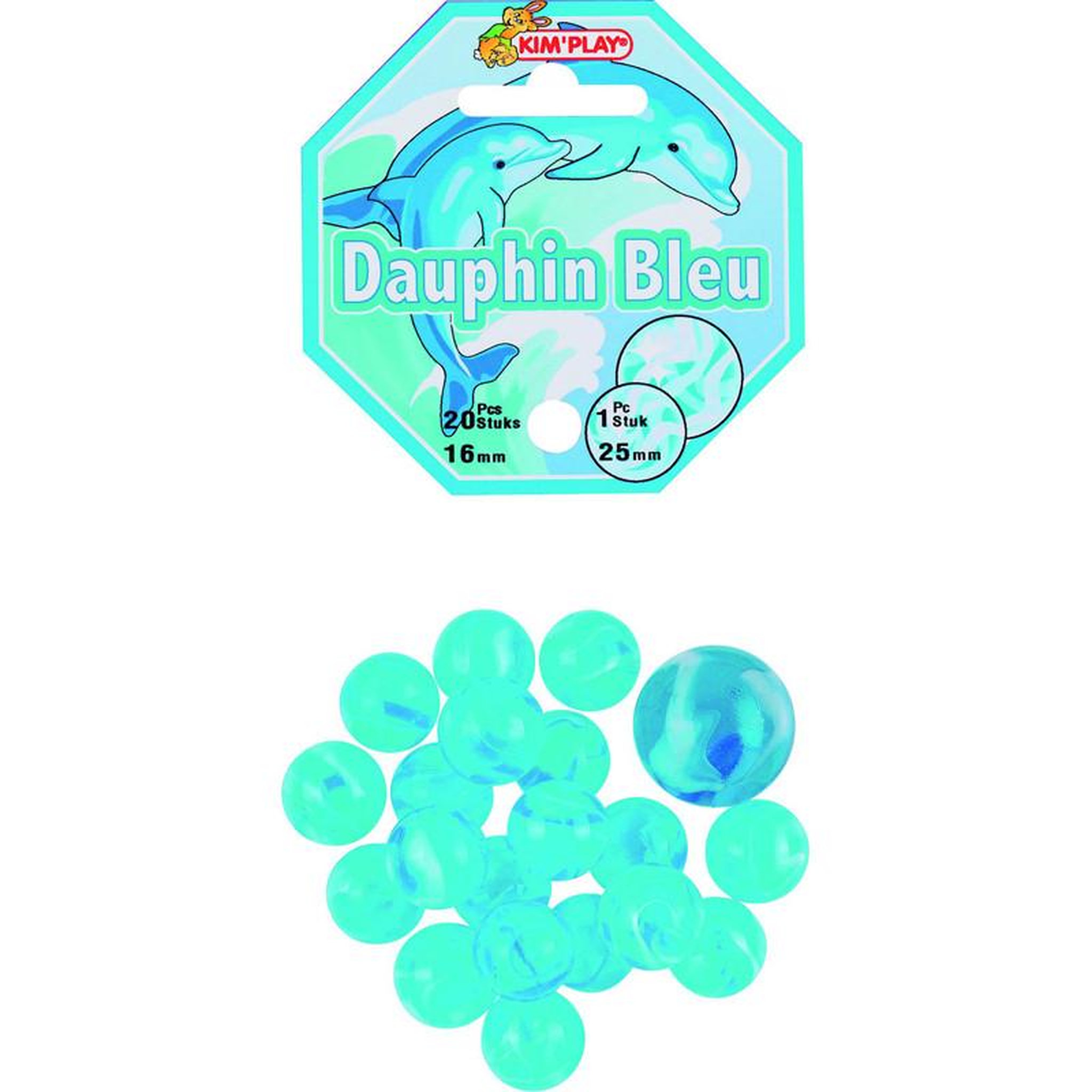 Kim Play 20 BILLES+1 CALOT DAUPHIN BLEU KIM PLAY COU500828