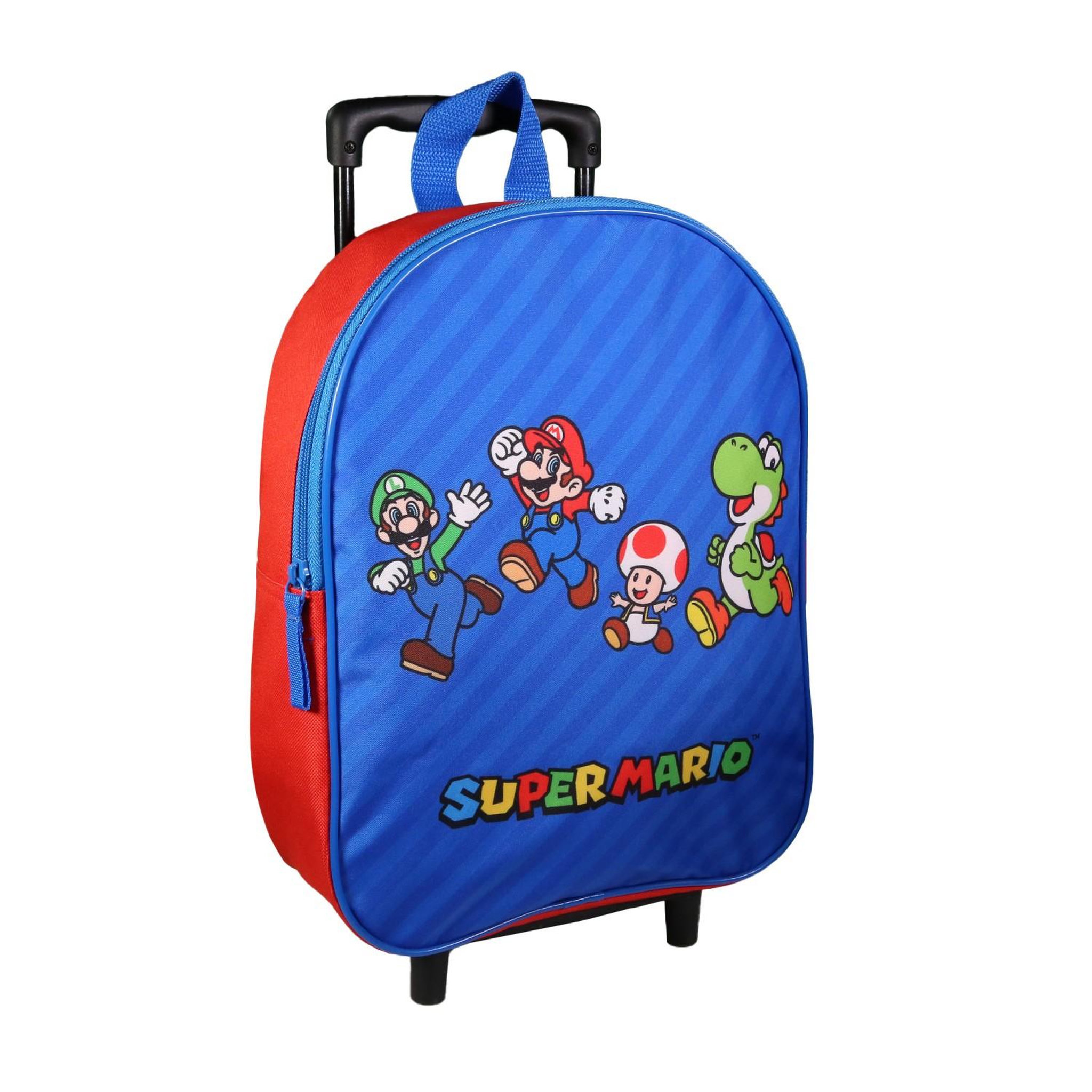 Voir la diapositive 2 : Bagtrotter Sac à dos à roulettes 32 cm maternelle Super Mario Multicolore