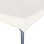 Voir la diapositive 5 : VIDAXL Tonnelle avec guirlande lumineuse LED 300x300cm Creme Aluminium
