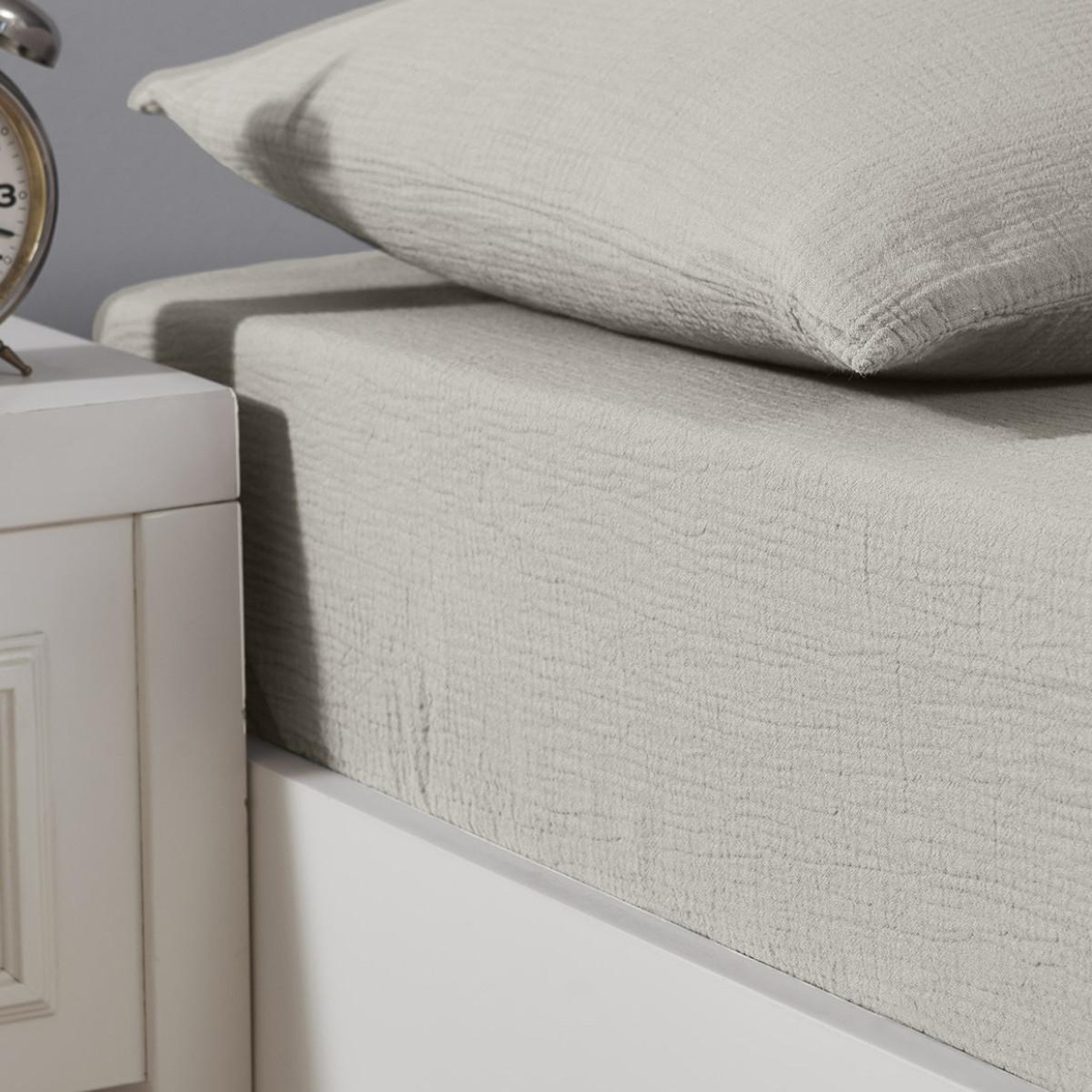 Voir la diapositive 1 : Sensei Maison Drap housse en gaze de coton bonnet 30 cm LOFT