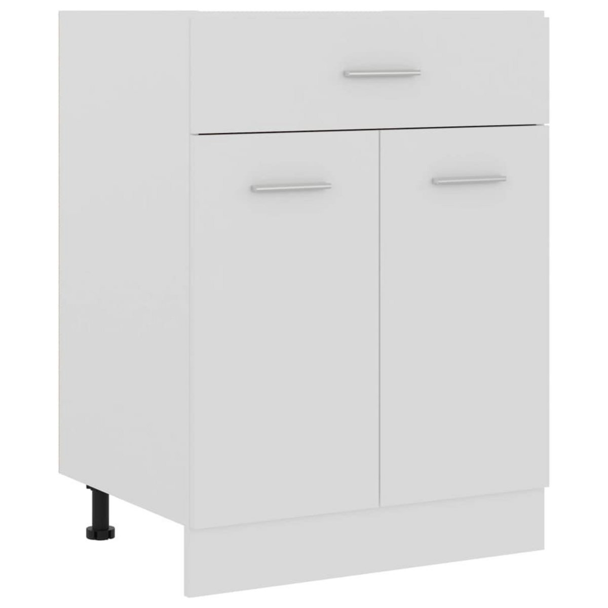 VIDAXL Armoire de plancher a tiroir Blanc 60x46x81,5cm Bois ingenierie