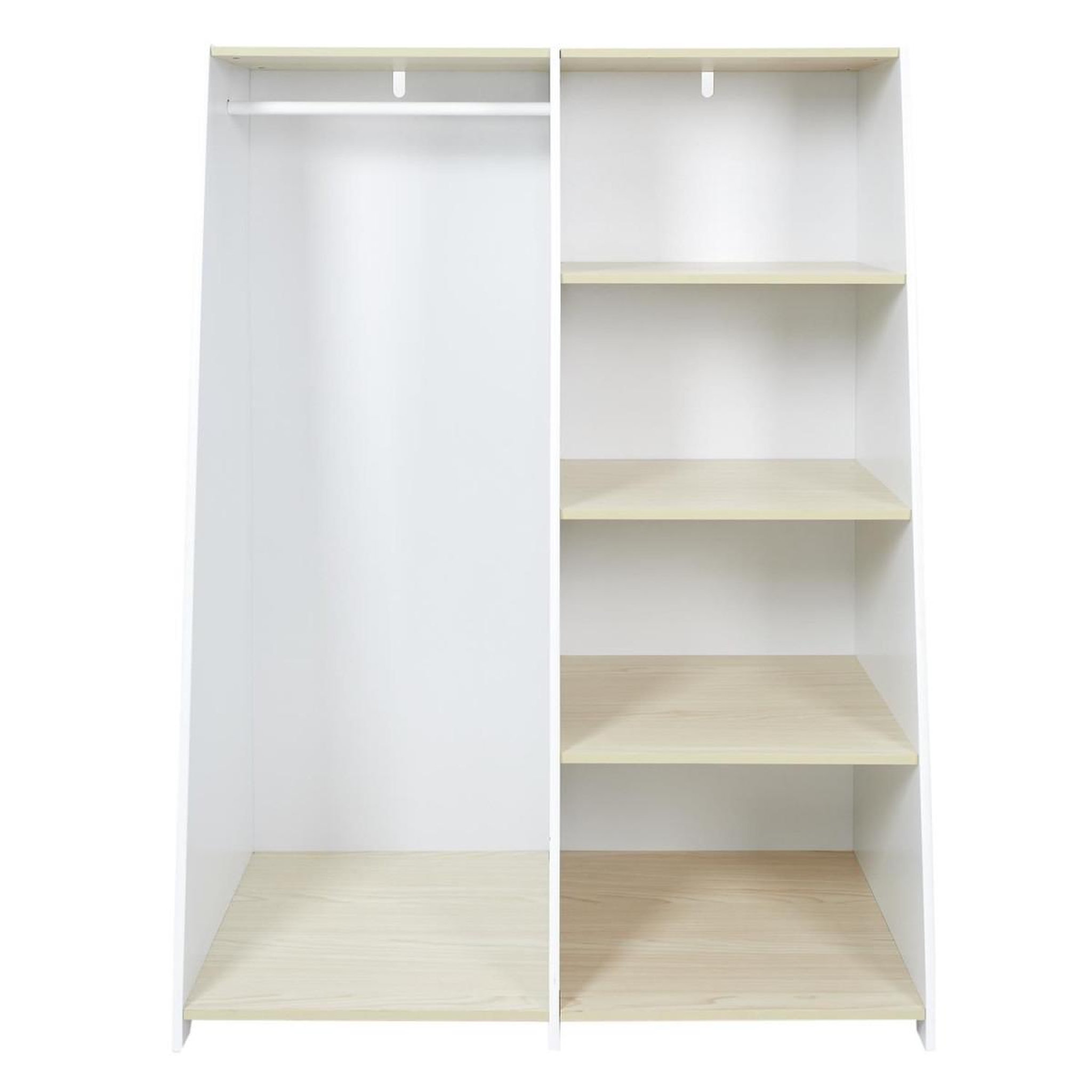 HOME DECO KIDS Armoire scandinave enfant  maya  120cm blanc