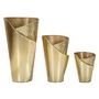Voir la diapositive 2 : Paris Prix Lot de 3 Vases en Métal  Flosty  75cm Or