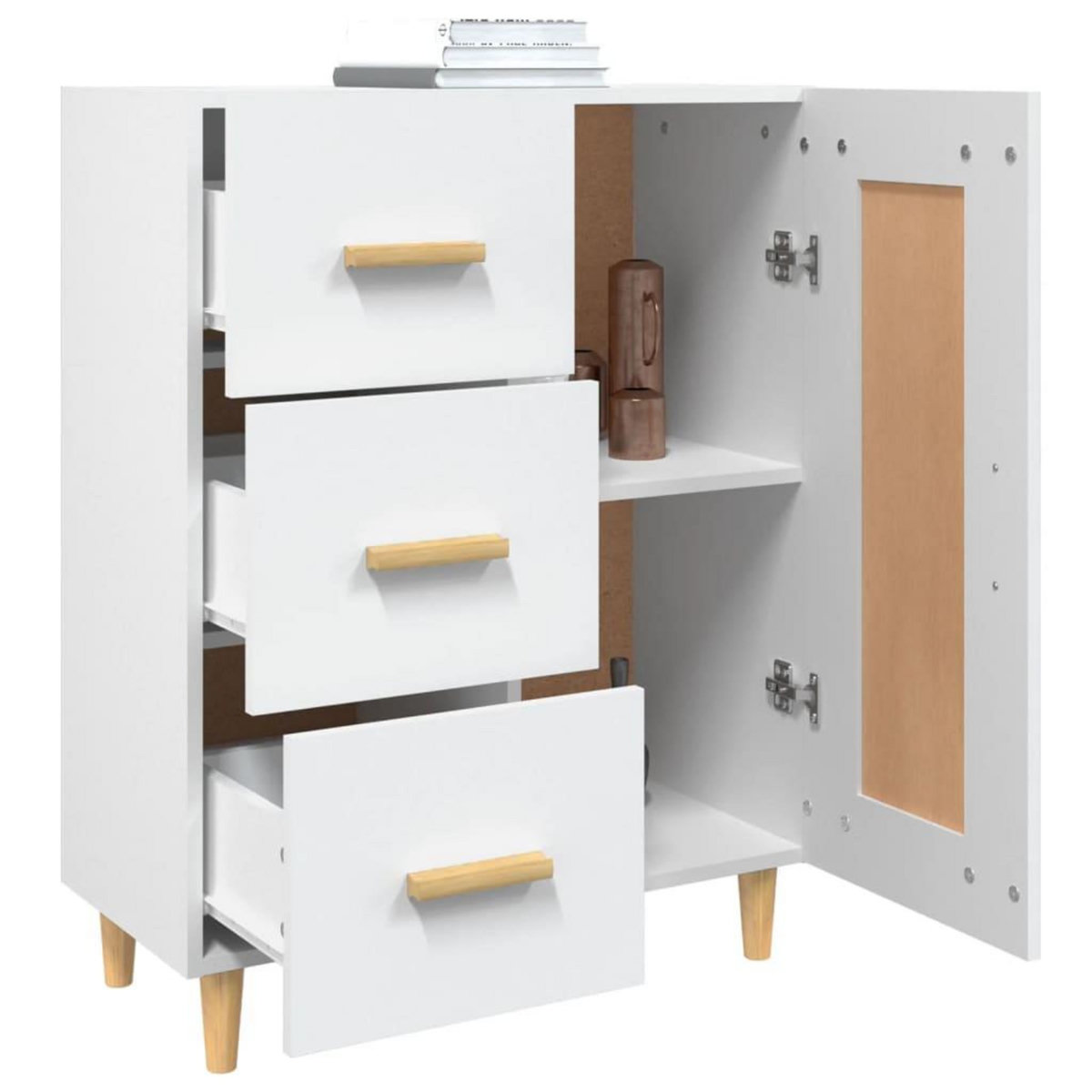 VIDAXL Buffet Blanc 69,5x34x90 cm Bois d'ingenierie