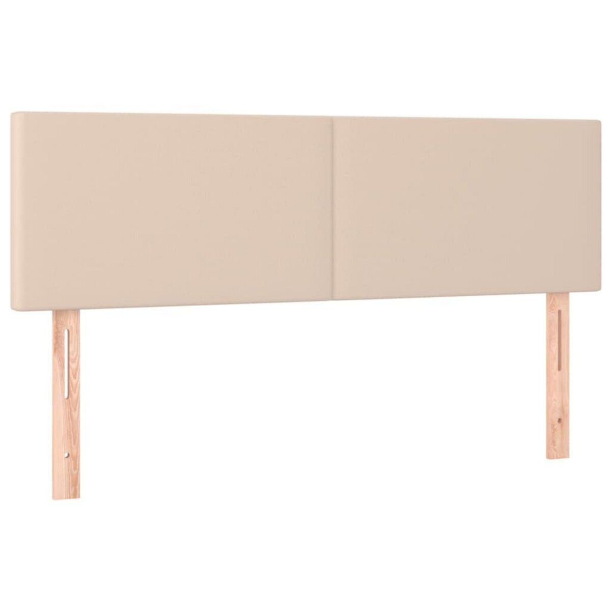 VIDAXL Tetes de lit 2 pcs Cappuccino 72x5x78/88 cm Similicuir
