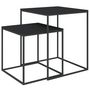Voir la diapositive 2 : VIDAXL Ensemble de table basse 2 pcs bois d'ingenierie et metal