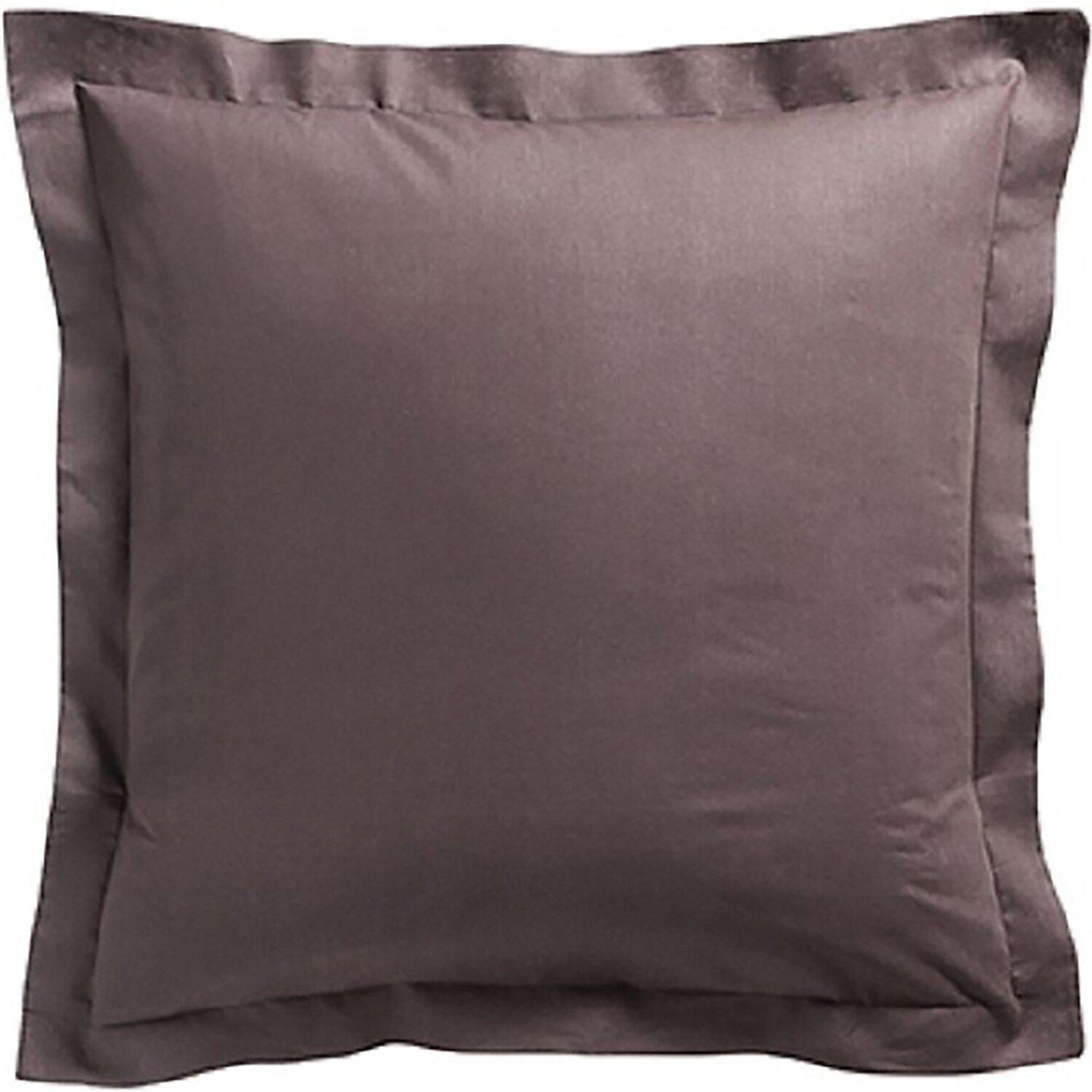 Home collection Taie d'oreiller 75x75 100% coton today cacao