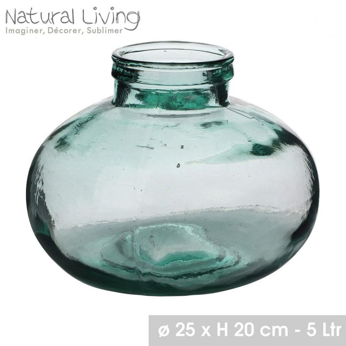 FORNORD Vase Seda verre recyclé 5L D25 H20