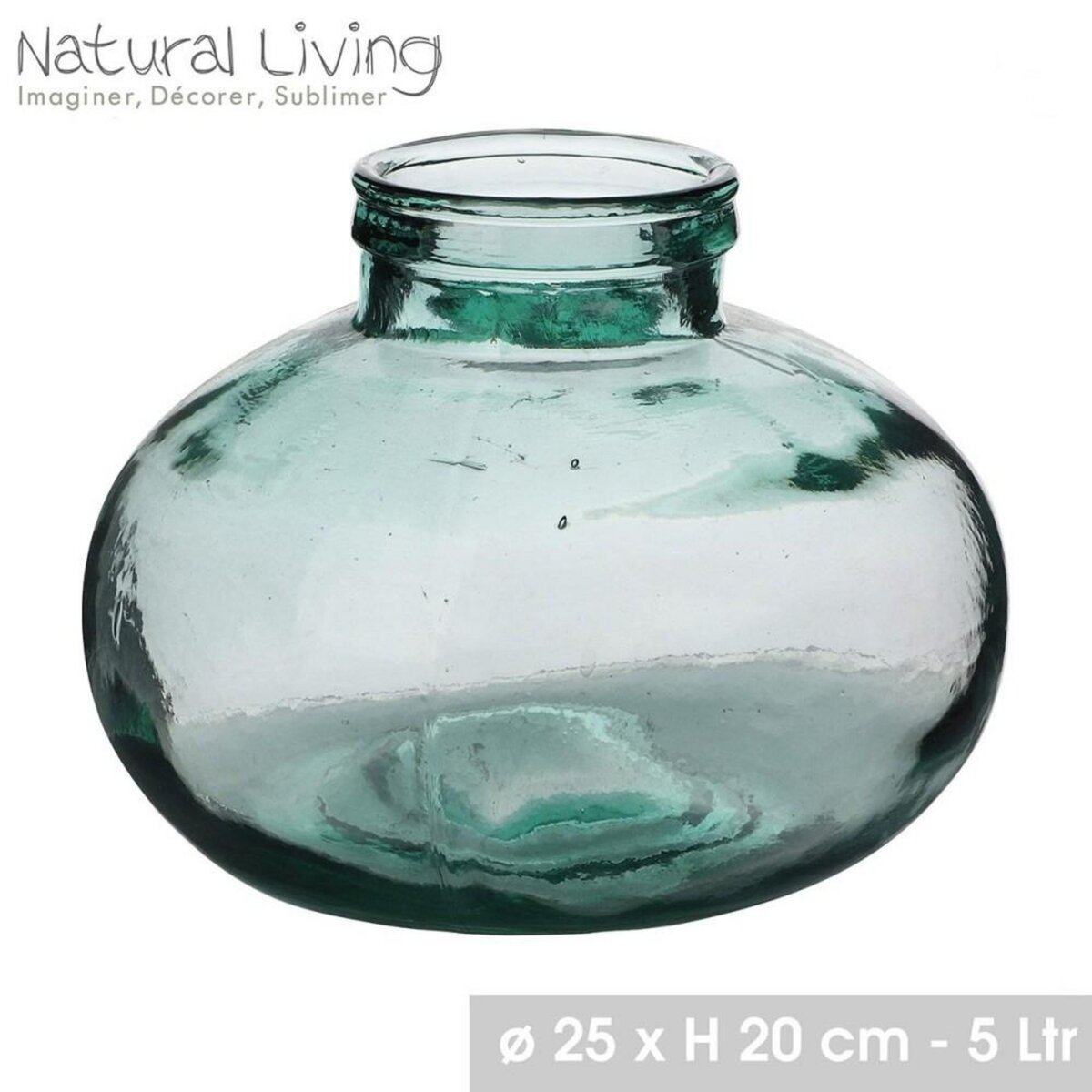 FORNORD Vase Seda verre recyclé 5L D25 H20