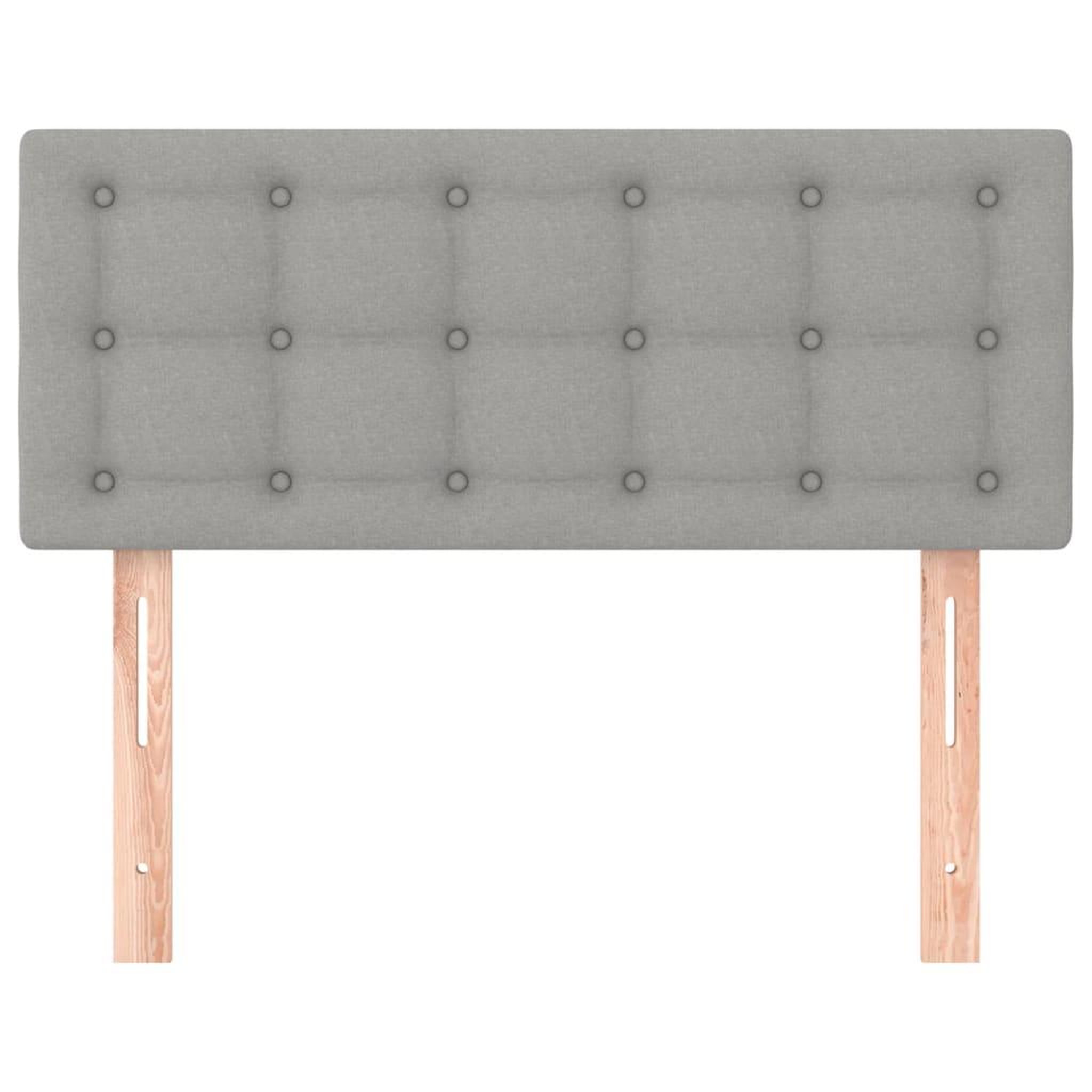 Voir la diapositive 3 : VIDAXL Tete de lit Gris clair 80x5x78/88 cm Tissu