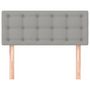 Voir la diapositive 3 : VIDAXL Tete de lit Gris clair 80x5x78/88 cm Tissu