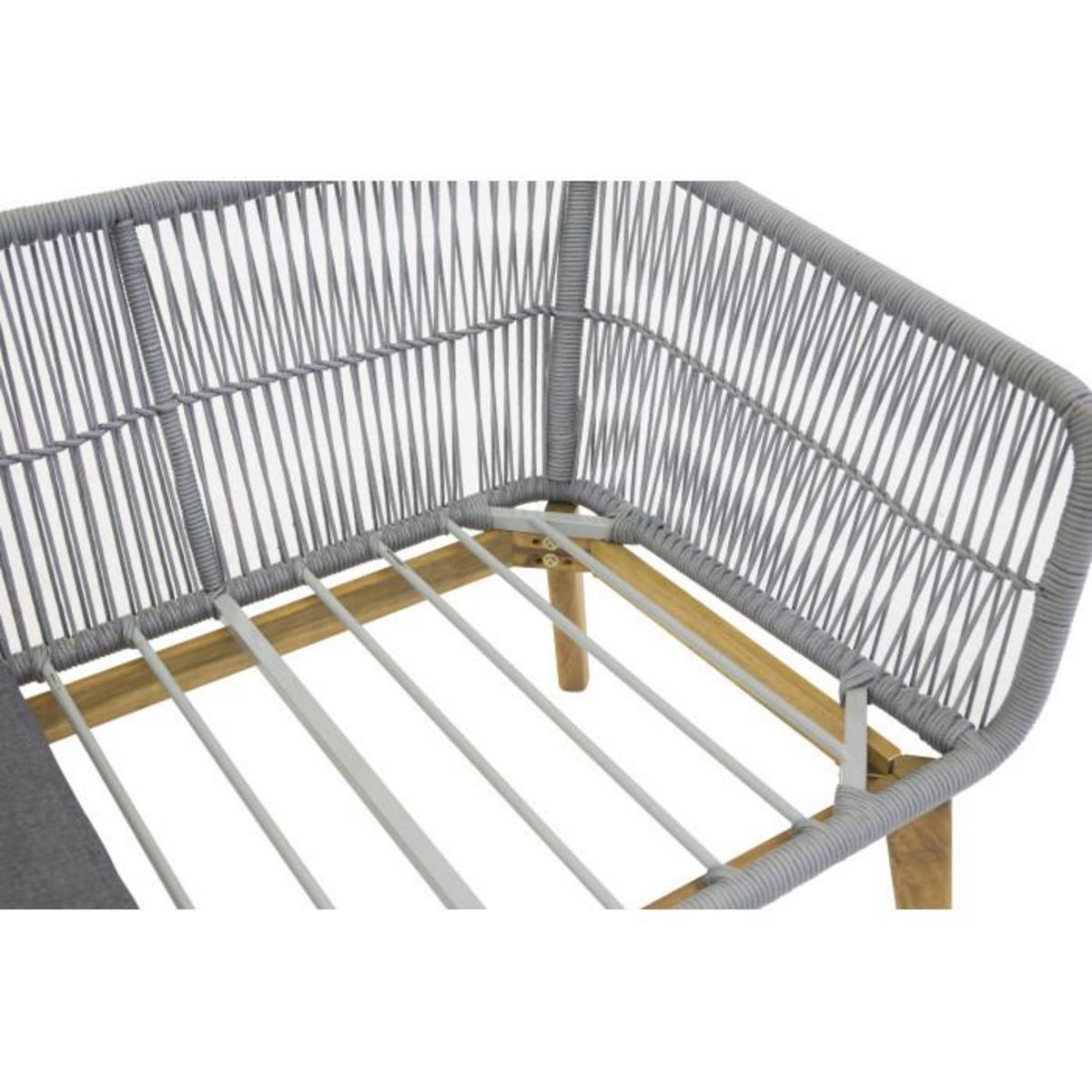 Paris Prix Salon de Jardin en Bois  Chania  164cm Gris