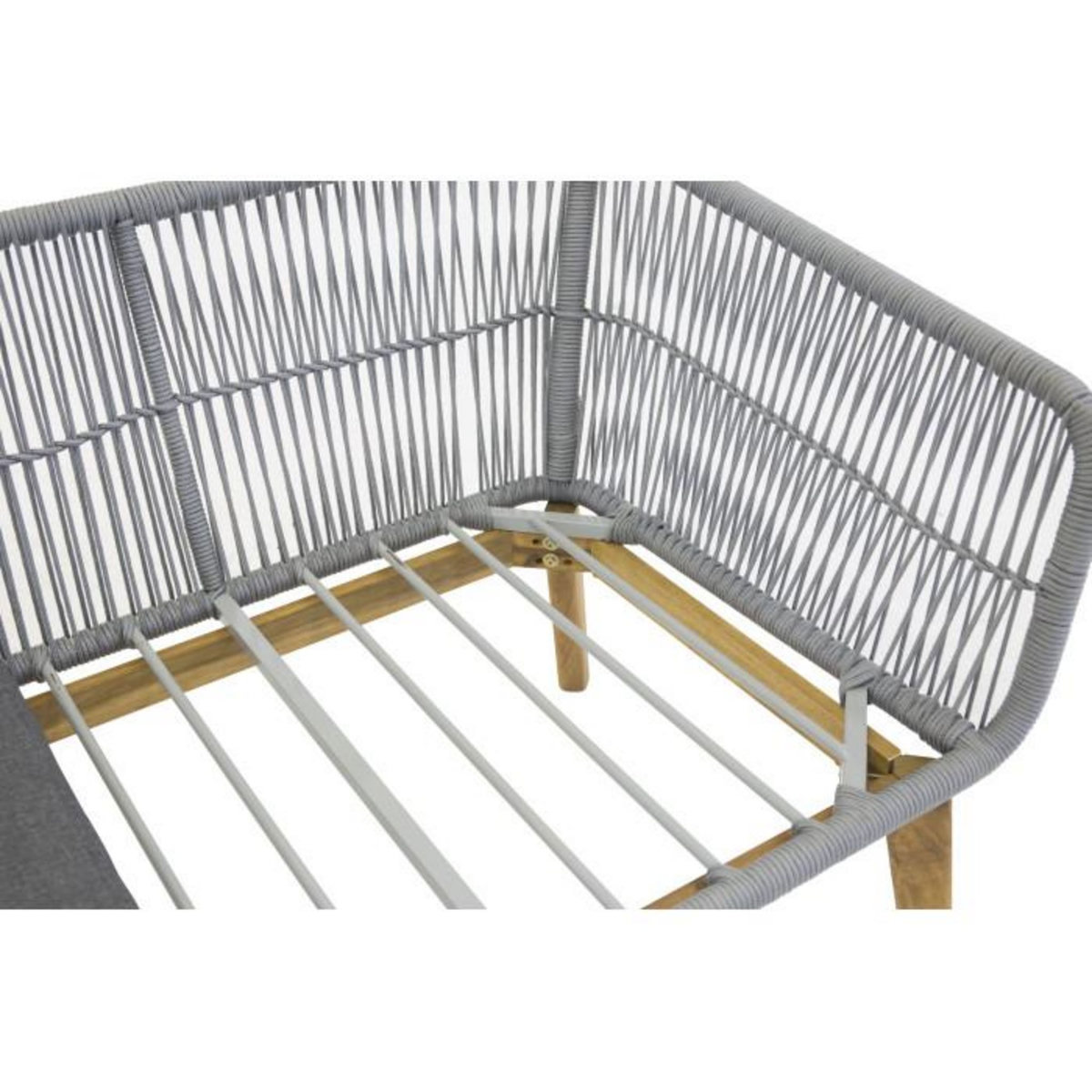 Paris Prix Salon de Jardin en Bois  Chania  164cm Gris