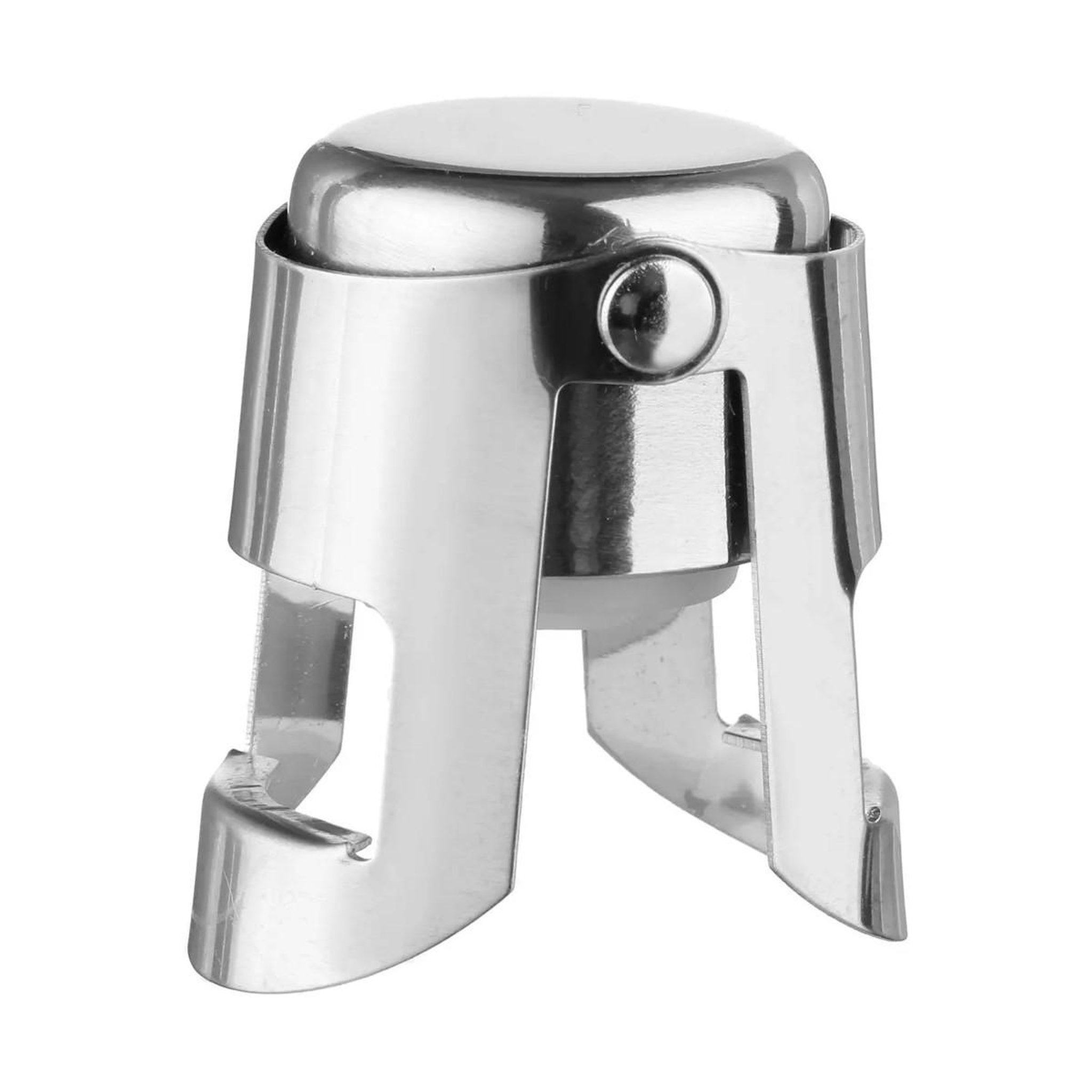 Voir la diapositive 2 : SECRET DE GOURMET Bouchon à champagne en inox  bulles  5cm argent