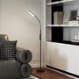 Voir la diapositive 4 : HOMCOM Lampadaire LED dimmable avec télécommande - contrôle tactile, réglable - H.175 cm - acier polycarbonate noir