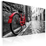 Paris Prix Tableau Imprimé  Vintage Red Bike. Coloris disponibles : Multicolore