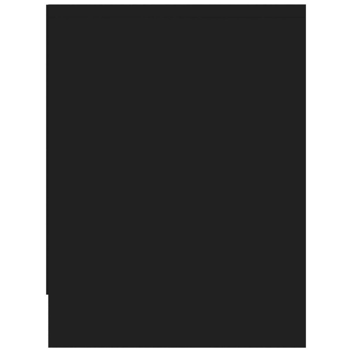 VIDAXL Table de chevet Noir 40x30x40 cm Bois d'ingenierie