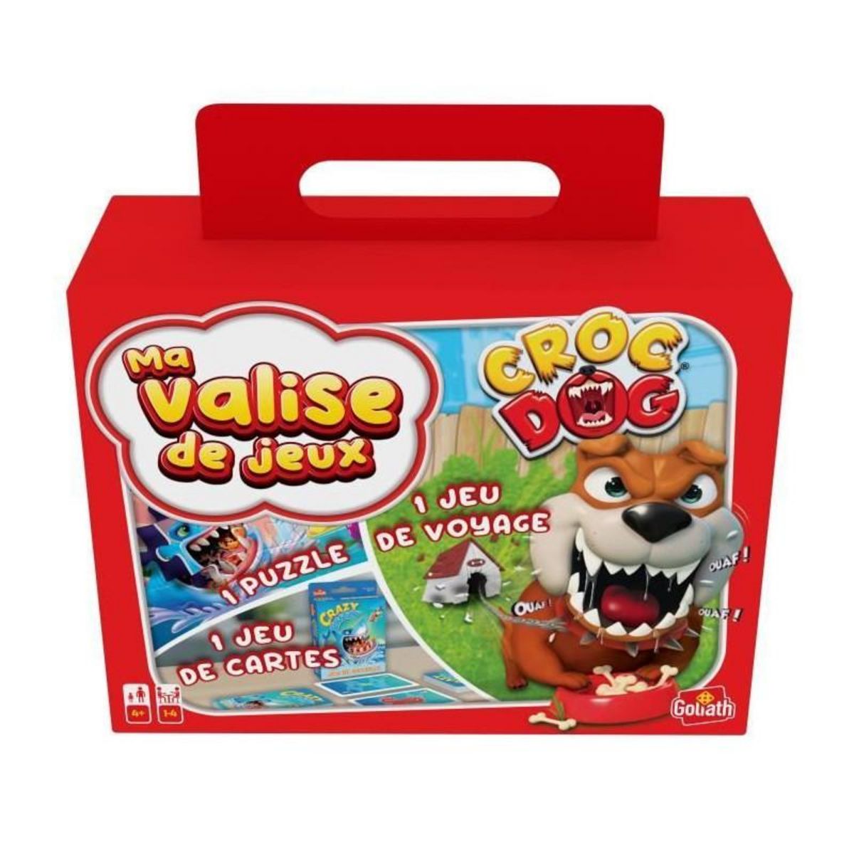 GOLIATH Valisette Multi Jeux 2-Croc Dog Voyage GOLIATH