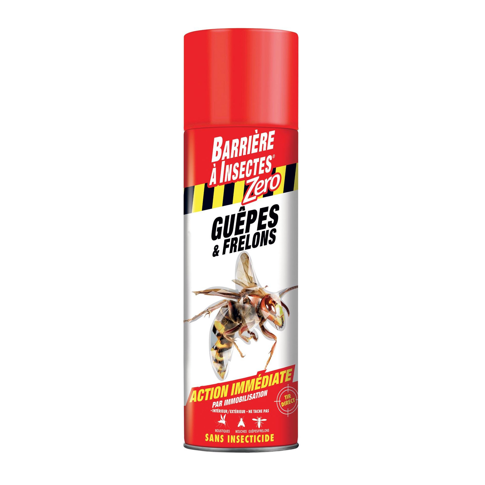 BARRIERE A INSECTES Aérosol 400 ml guêpes & frelons  zéro  insecticide  barrière à insectes