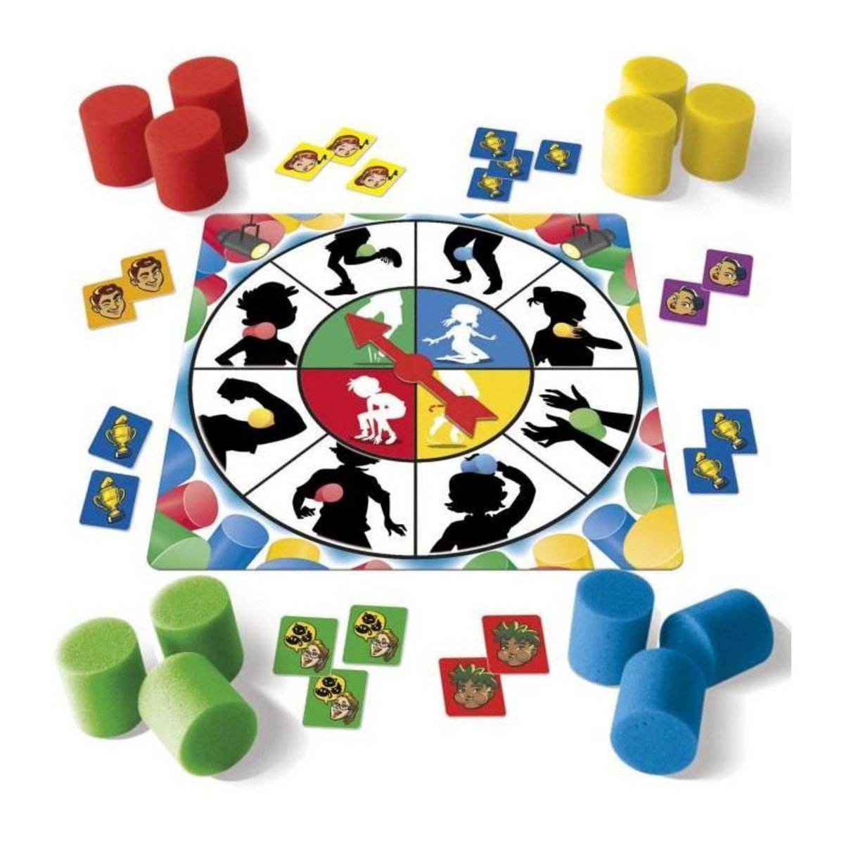 EDUCA Spin & Fun - Jeu d'équilibre - EDUCA - Teste l'agilité et l'équilibre - 2 a 4 joueurs - Des 5 ans